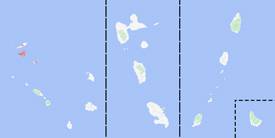 Range map of Anolis pogus